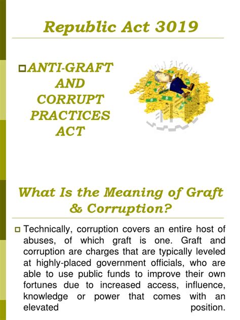 republic act against graft and corruption